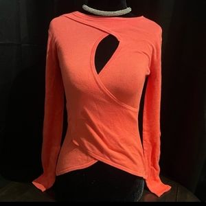 NWT GUESS cut out Rayon Viscose Sexy Knit Sweater top